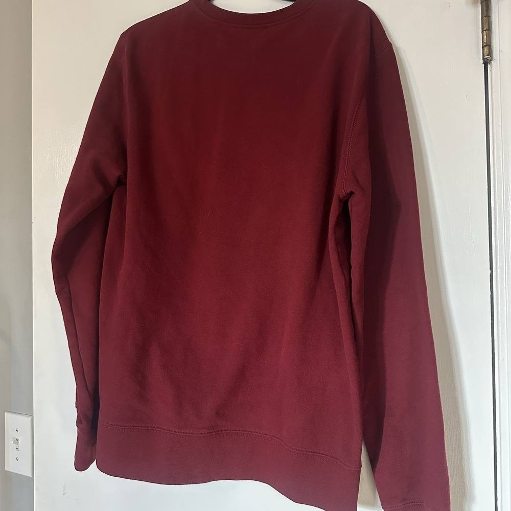 The North Face Sweater Men's Large Red Maroon Crewneck Outdoor Top - Picture 5 of 5